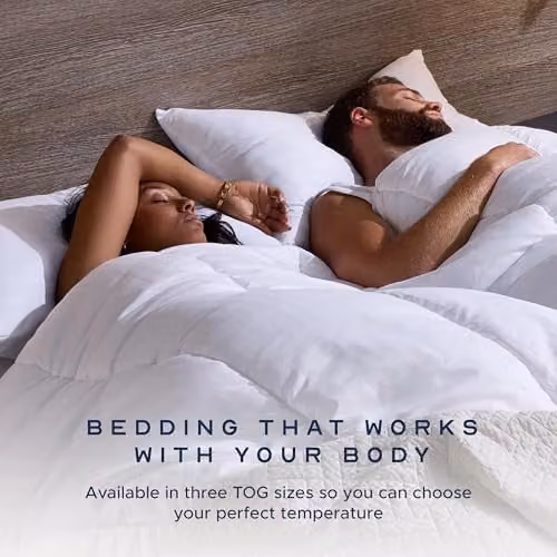 Snuggledown Hotel Collection Super King 10.5 Tog All Year Round Duvet and 2 Pillows Set in White, W: 260 cm, D: 220 cm – 2