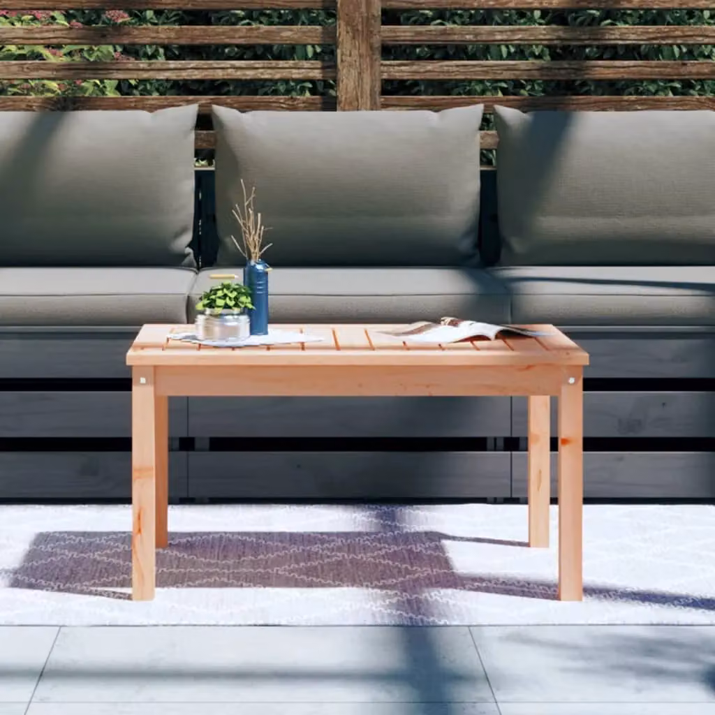 Berkfield Home Brown Solid Wood Douglas Garden Table W/D/H: 82.5 x 50.5 x 45 cm – 2