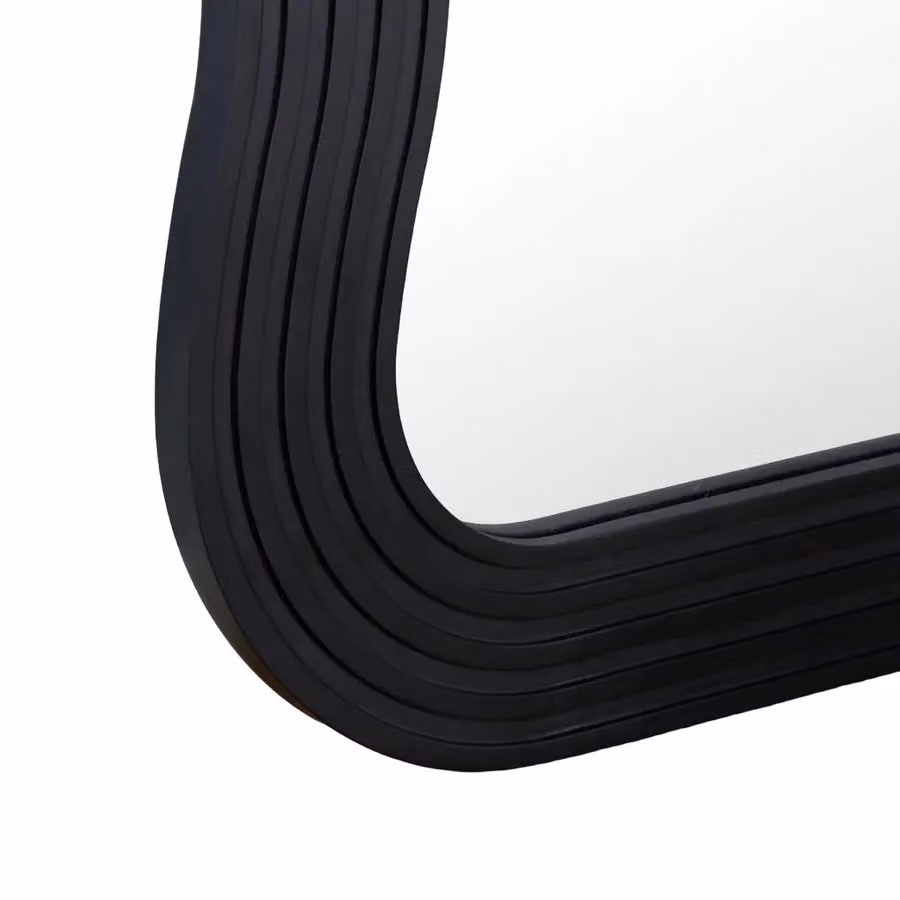 Home Garden Direct Paola Wavy Full Length Mirror in Black, W/H: 70 x 180 cm – 4