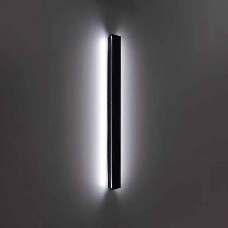 Netlighting Mutti Outdoor Flush Wall Lamp in Black with 6x LED, 4000K Neutral White, IP54 Rated