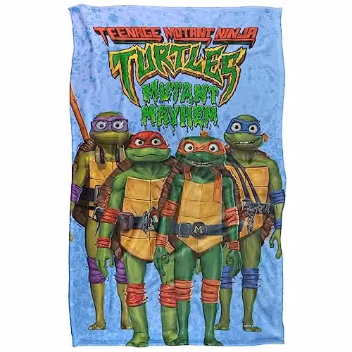 Nickelodeon Teenage Mutant Ninja Turtles Mutant Mayhem Multicolour Soft Fleece Blanket – 1