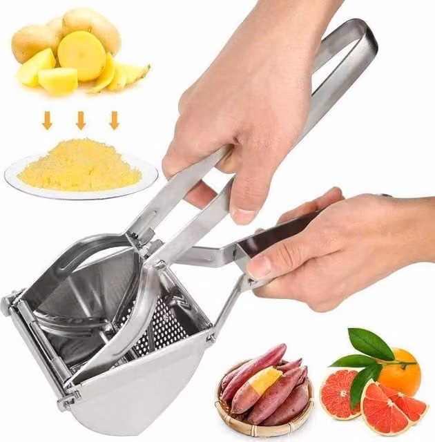 Havendro Heavy Duty Stainless Steel Potato Ricer Press in Silver