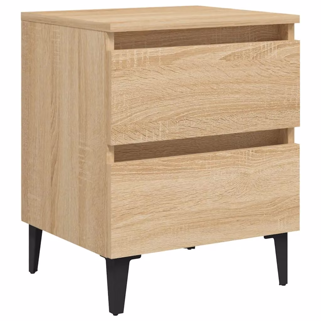 Berkfield Home Bed Cabinet in Sonoma Oak Brown, W: 40 cm, D: 35 cm, H: 50 cm – 2