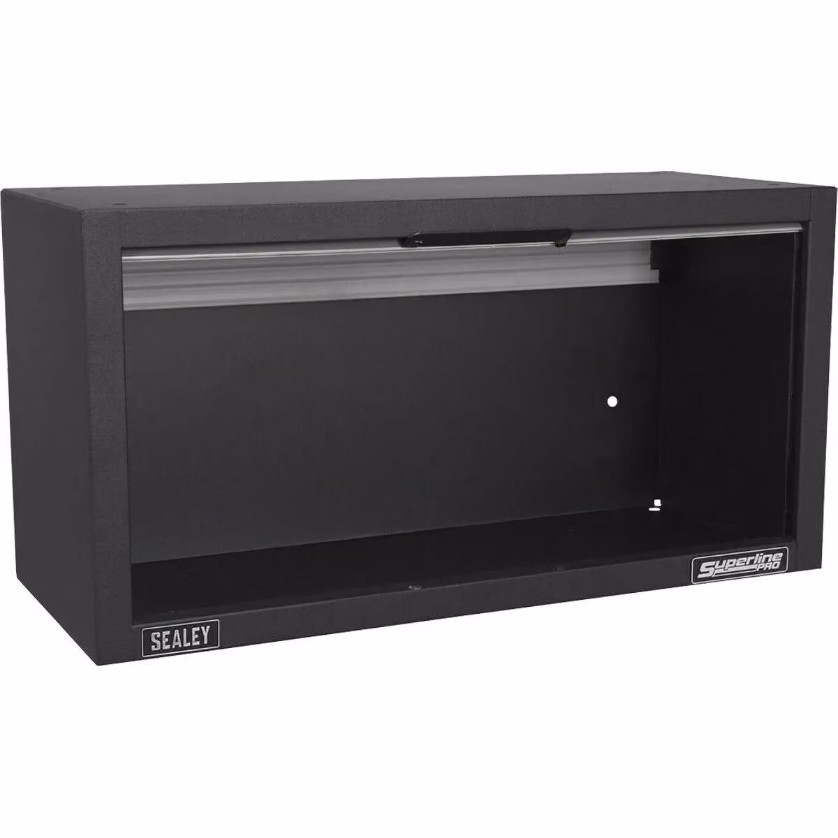 Loops Modular Wall Cabinet with Roll Shutter Doors in Black and Multicolour, W/H/D: 68.0 x 35.0 x 28.0 cm – 3