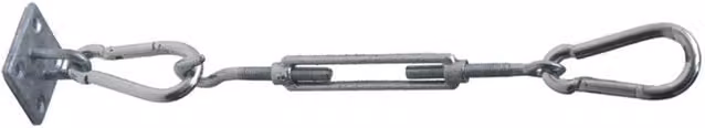Primrose Galvanised Steel Wall Mounting Kit for Triangle Shade Sails in Metallic Silver