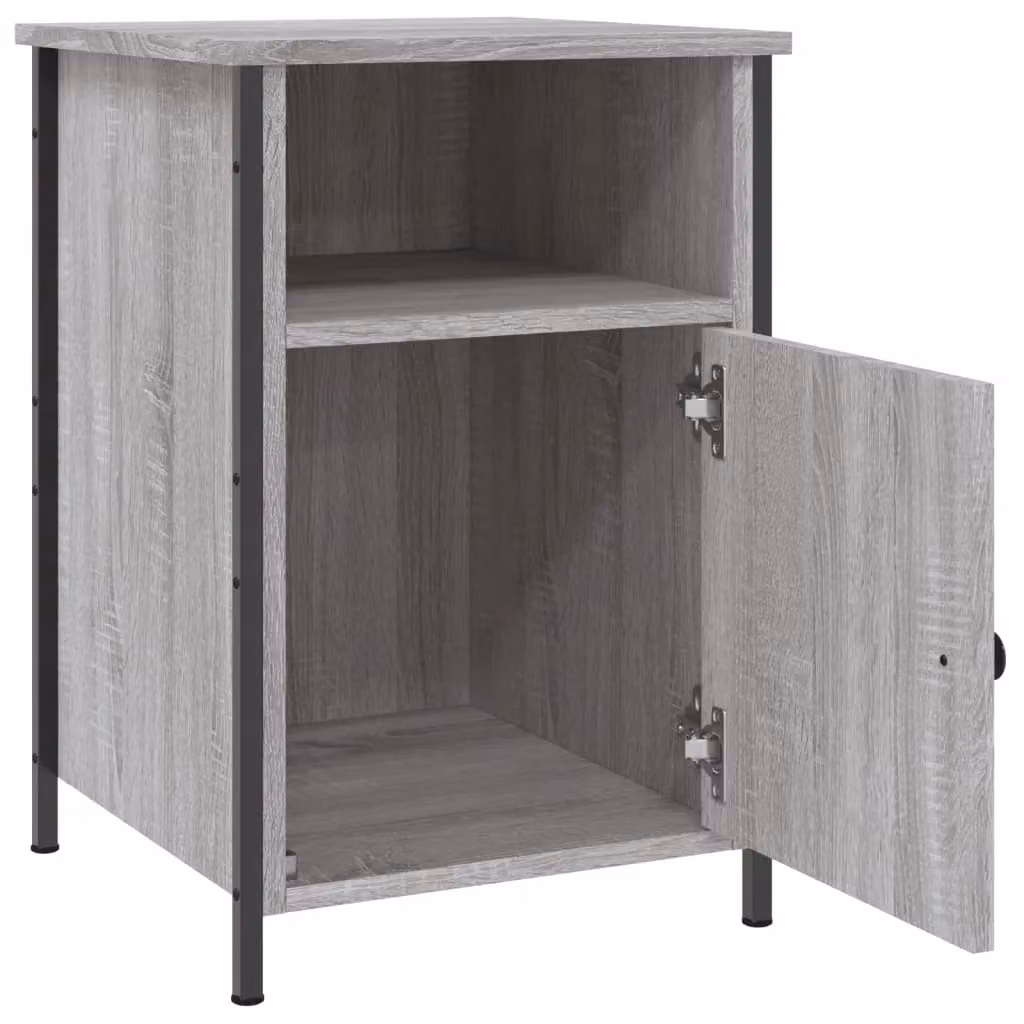 Berkfield Home Bedside Cabinet in Grey Sonoma, W/D/H: 40 x 42 x 60 cm – 4
