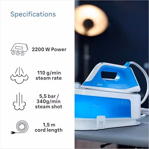 Braun CareStyle 1 Steam Iron, Blue – 2