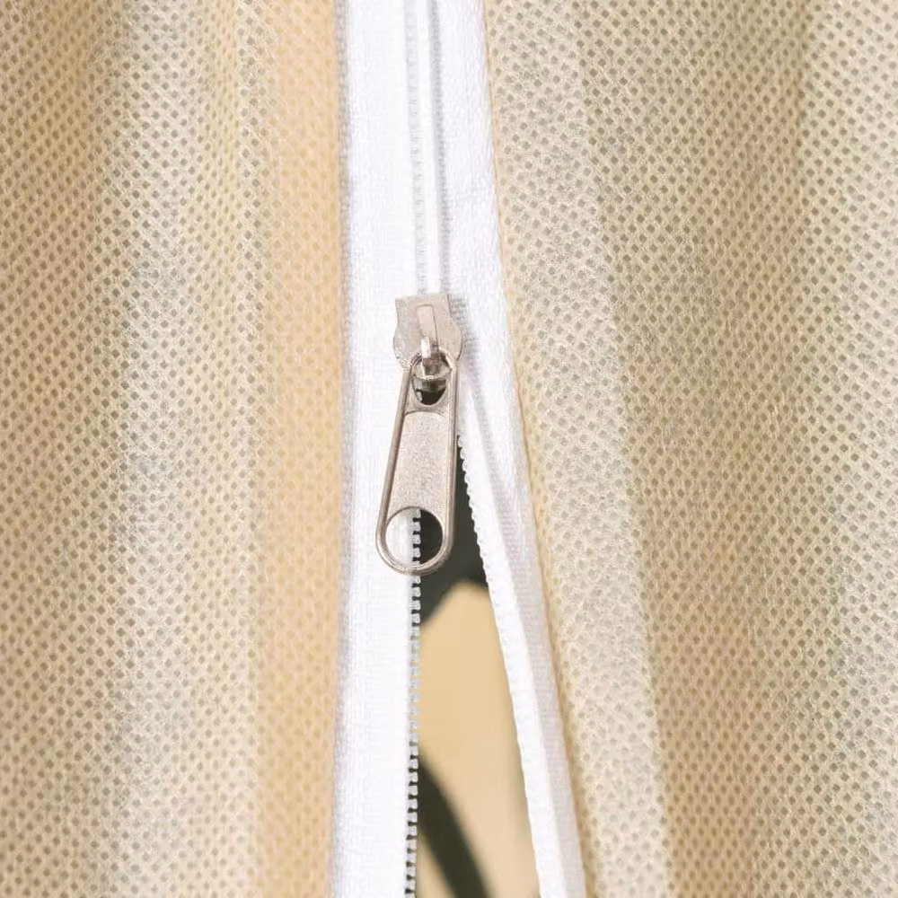 Berkfield Home Plant Fleece Covers with Zip, 4 Pack, Beige, W: 3.14 m, H: 2.5 m – 3