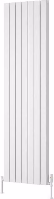 Bathroom Kingdom Piatto White Double Flat Panel Vertical Radiator H: 180 cm, W: 52 cm