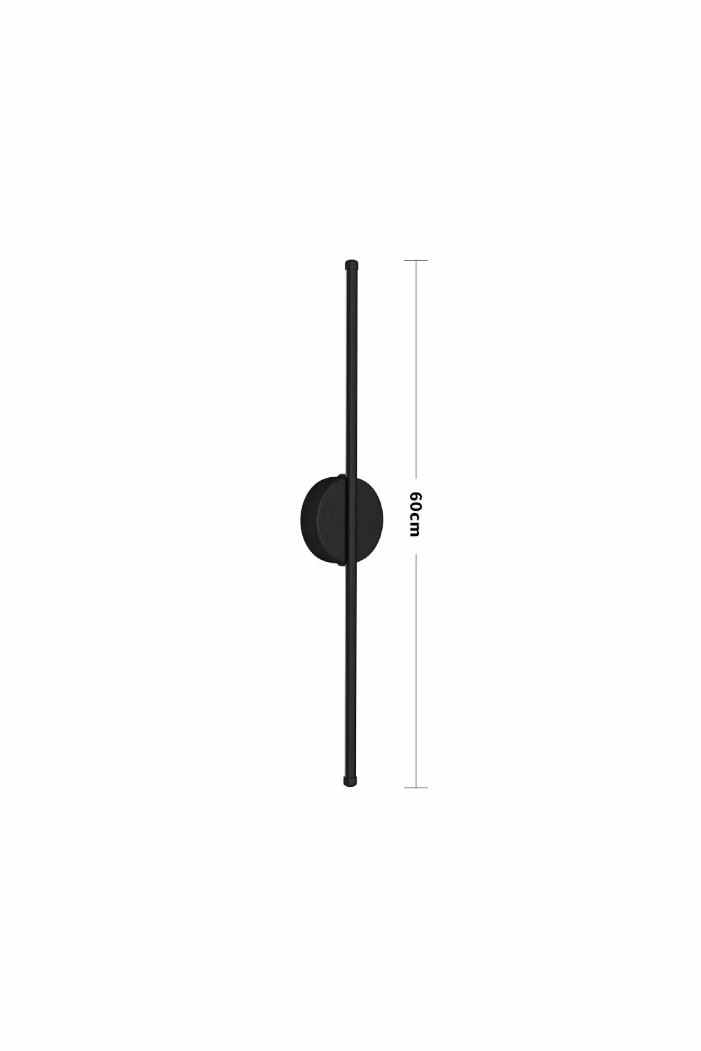 Living and Home Minimalist Linear LED Up and Down Wall Light in Black – 3