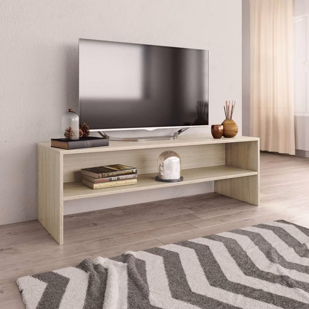 Berkfield Home TV Cabinet in Sonoma Oak, W/D/H: 120 x 40 x 40 cm – 2