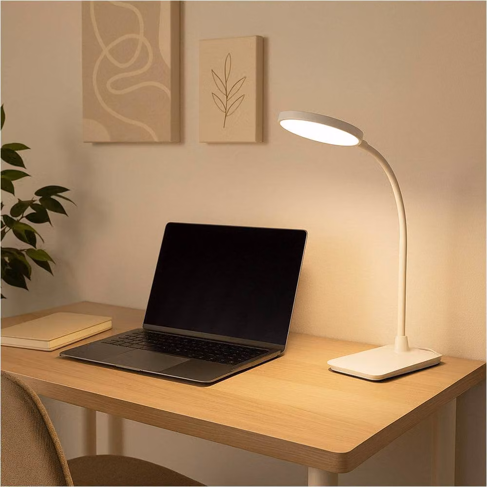 Loops Modern White LED Table Lamp with Included Bulb – 2