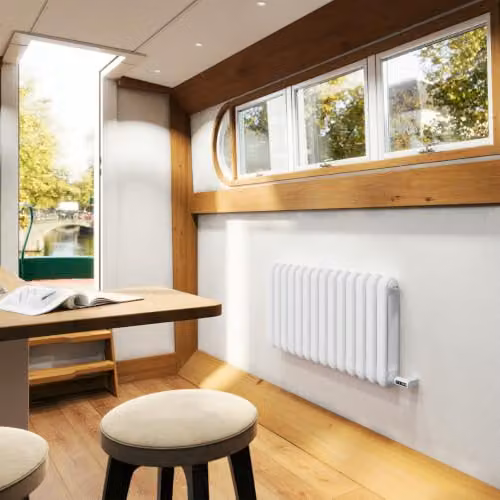 UK Radiators Sherwood White Round Top Column Electric Radiator with WIFI, W: 99.3 cm, H: 50 cm – 2