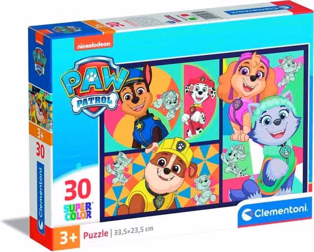 Clementoni Paw Patrol 30 Piece Jigsaw Puzzle, Blue and Multicolour
