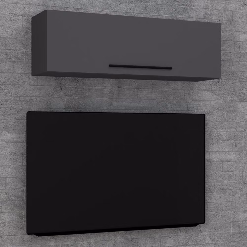VCM Arila L Wood Wall Cabinet in Dark Grey – 2