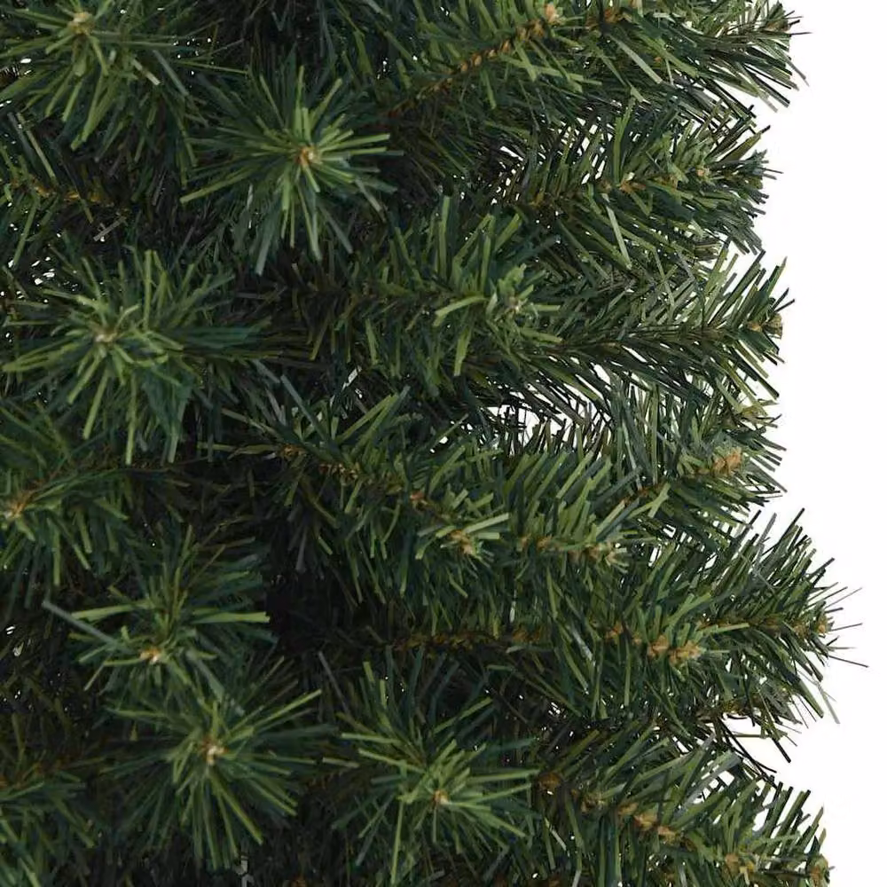 Berkfield Home Slim Artificial Christmas Tree in Green with Stand, Height: 210 cm – 4
