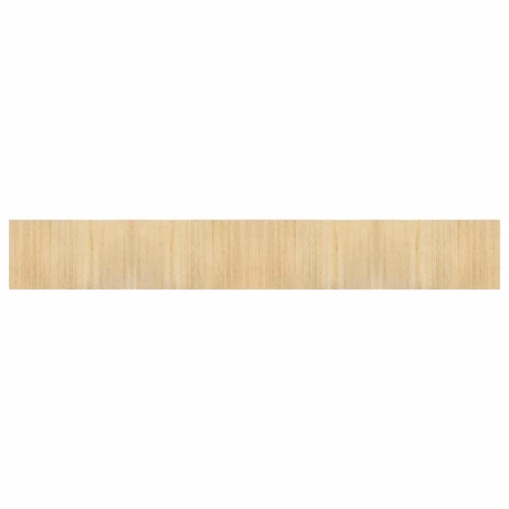 Berkfield Home Rectangular Bamboo Rug in Beige, W: 60 cm, L: 400 cm – 1