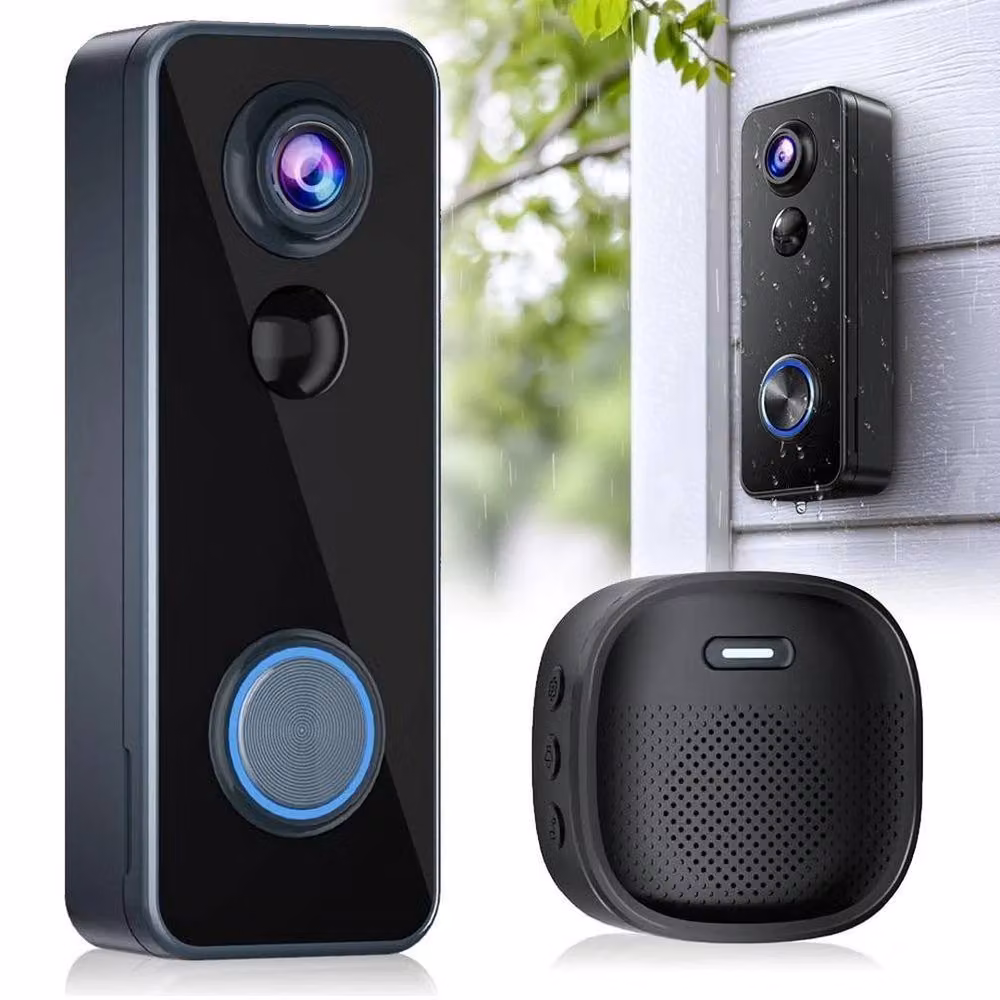 PAWNORA Wireless Video Doorbell Camera in Black – 4