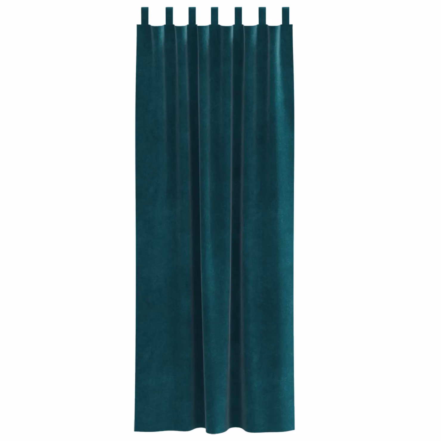Berkfield Home Dark Green Velvet Blackout Curtains with Hanging Loops, 2 Pack – 2