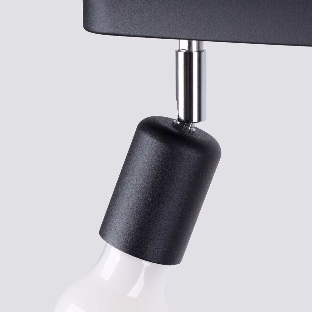 Sollux Lighting Minimalistic Rectangular Ceiling Lamp in Black, W/D/H: 40 x 13.5 x 6 cm – 4
