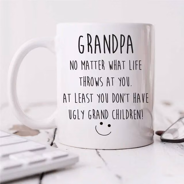 60 Second Makeover Funny Grandpa Mug in White
