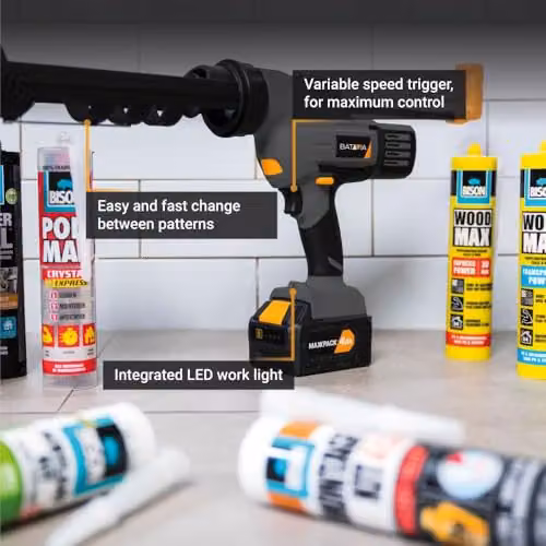 Bativia MAXXPACK 18V Caulking Gun Bare Unit, Multicolour – 3