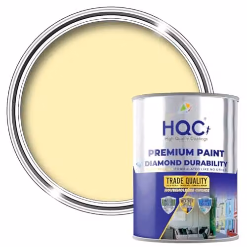 HQC Paints Blackboard and Chalkboard Paint in Light Yellow, 1 Litre, Matt Finish, Water Based – 1