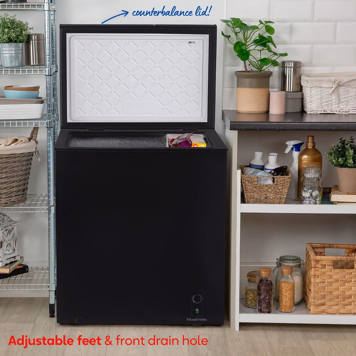 Russell Hobbs 198L Black Chest Freezer RH198CF0E1 – 5