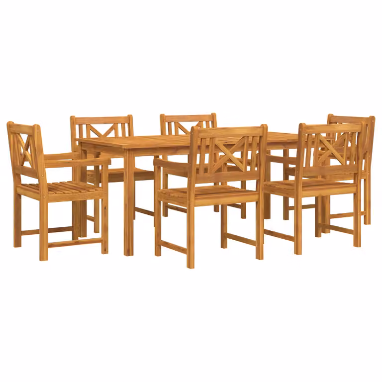 Berkfield Home Set of 2 Rustic Brown Acacia Wood Garden Chairs with Armrests, W/D/H: 56 x 56 x 90 cm