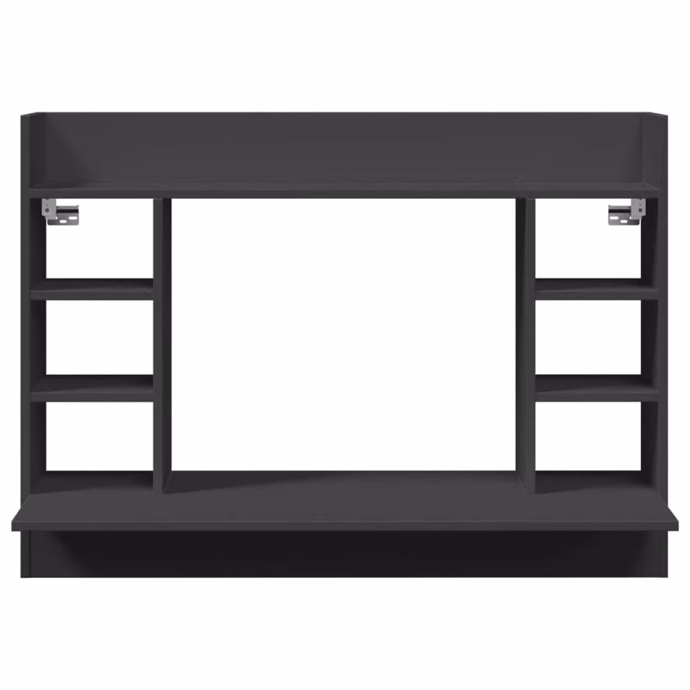 Berkfield Home Black Wall-Mounted Floating Writing Desk, W/D/H: 105 x 48 x 75 cm – 4