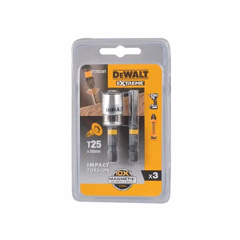 DeWalt Impact Torsion and Magnetic Screwlock Multicolour Screwdriver Bit Set – 2