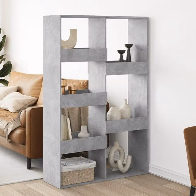Berkfield Home Concrete Grey Room Divider, W/D/H: 100 x 33 x 155.5 cm