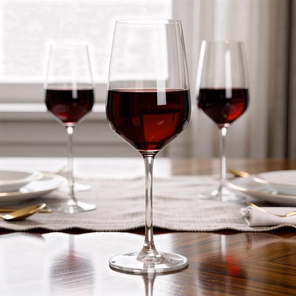 Argon Tableware Knightsbridge Lead-Free Crystal Red Wine Glasses, 620ml, Pack of 6, Transparent – 3