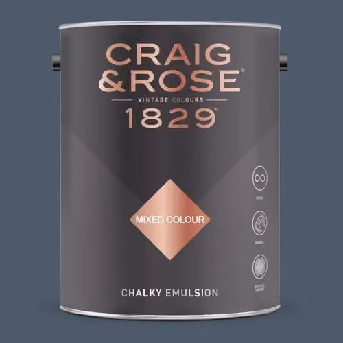 Craig & Rose 1829 Paint Stop Chalky Emulsion in Paynes Grey, 5 l