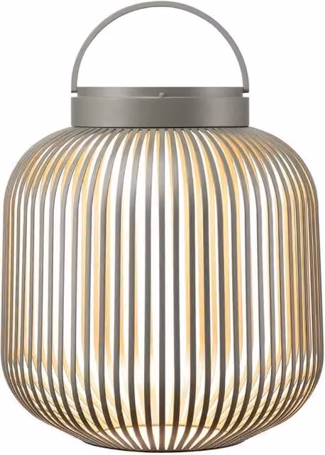 Blomus LITO Battery LED Tabletop Lantern Lamp in Granite Gray – 1