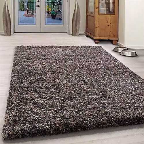 Bravich LTD Beige Blended Shaggy Rug, W/D: 120 x 170 cm