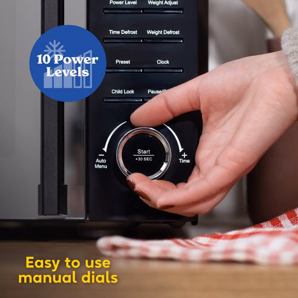 Russell Hobbs RHM1736B Digital Solo Microwave, 17L, 700W, Black – 6