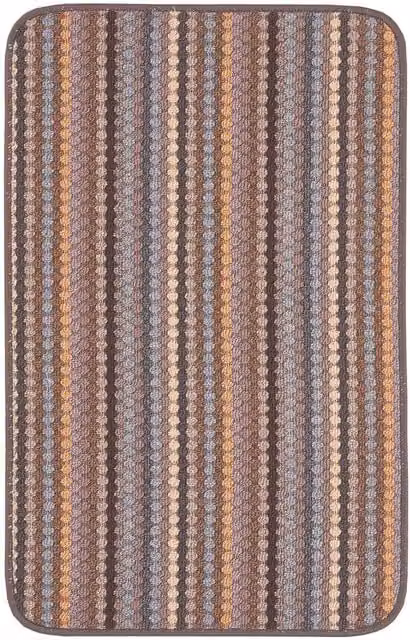 THE RUGS Washable Nonslip Striped All-Purpose Mat in Beige, W: 67 cm, L: 200 cm – 1