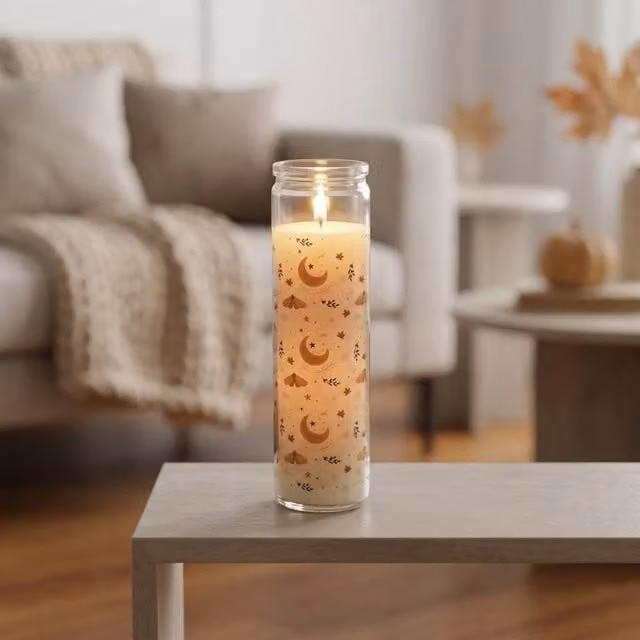 Garden Greatness Autumn Magic Pumpkin Spice Tube Candle, Beige Multicolour, 1 Pack