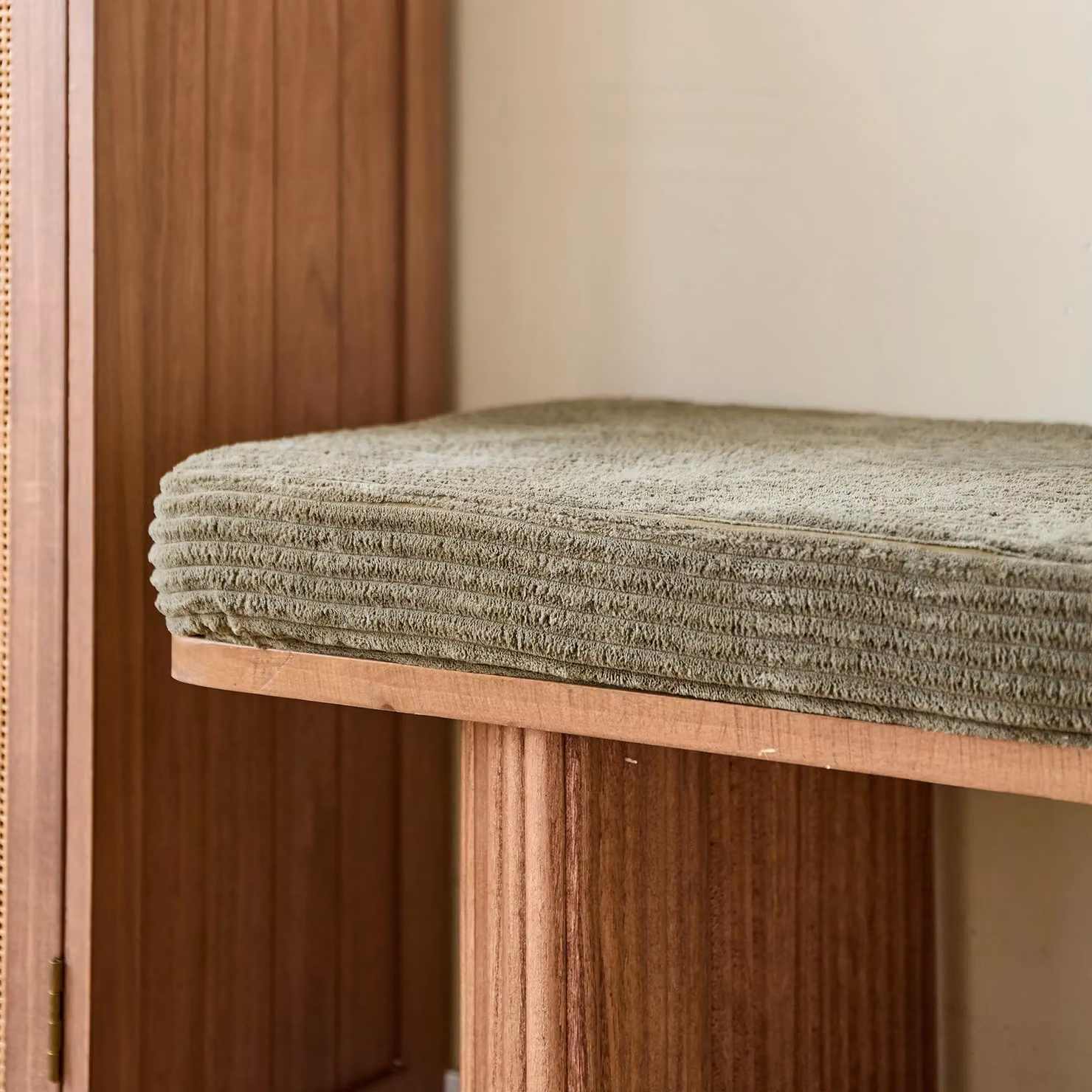 Nordlys Scandinavian Ash Wood Entryway Bench in Beige – 2