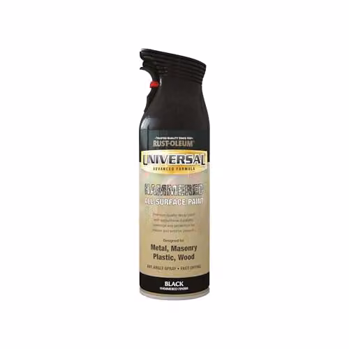 Rust-Oleum Weatherproof Universal Spray Paint, Black, 400ml – 2
