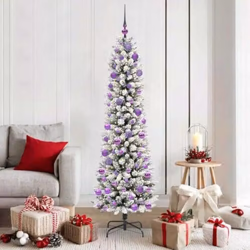 vidaXL Artificial White Christmas Tree, Height: 180 cm – 2