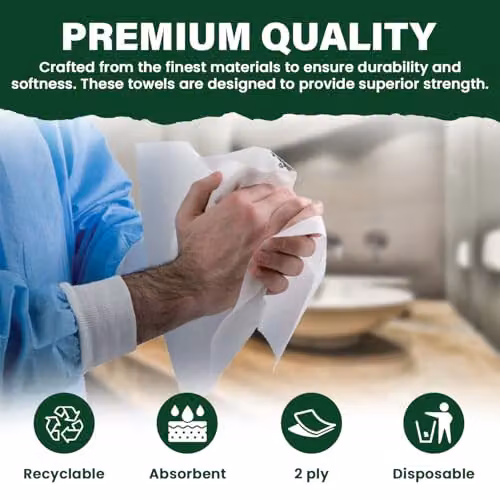 ECONX Z-Fold Paper Hand Towels, White, 2 Ply, Box of 3000 – 2