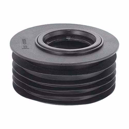 McAlpine Black Plastic 110mm Offset Drain Reducer Connector – 3