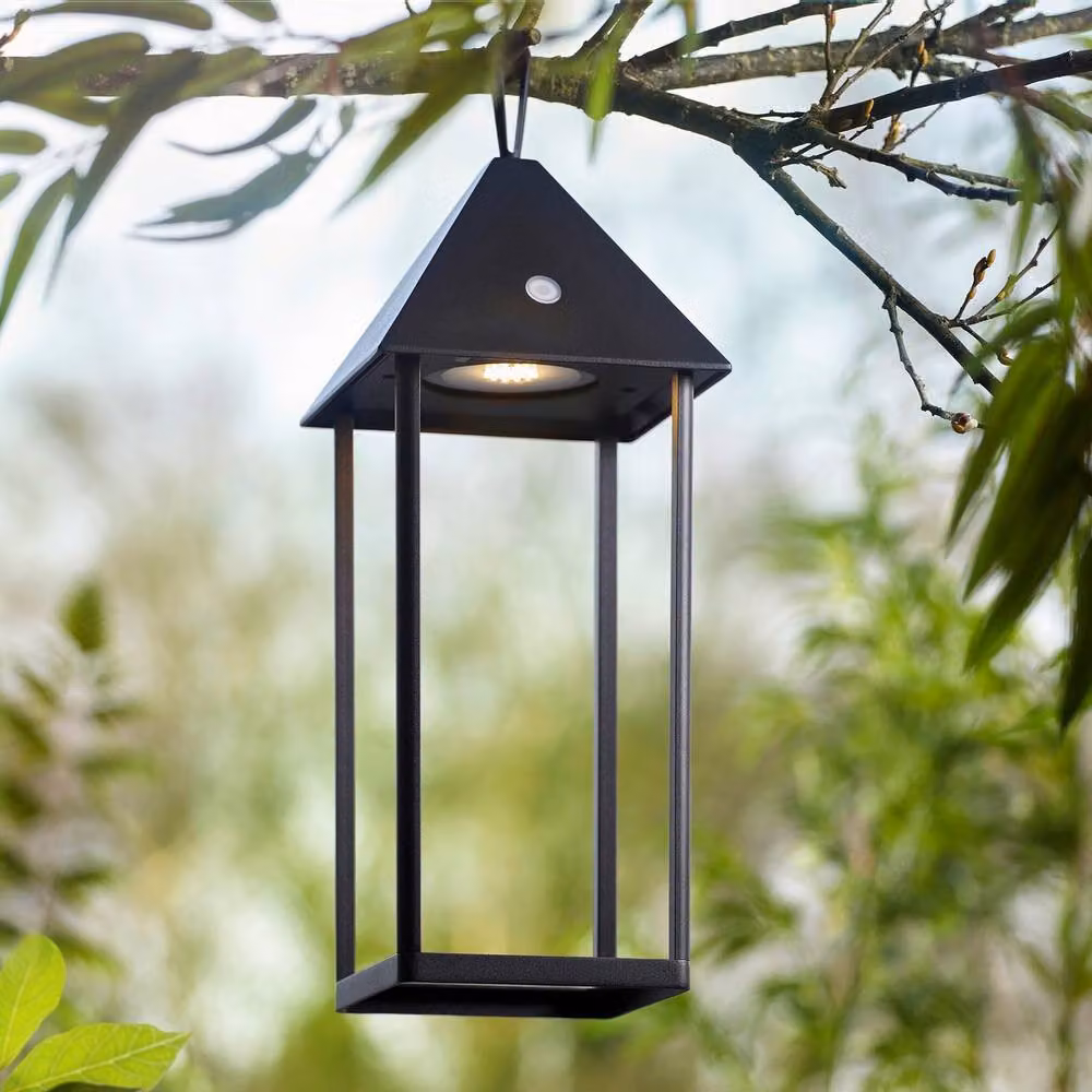 Netlighting Hoot Large Solar LED Table Lamp in Matt Black with Clear Glass, IP44 Rated – 2