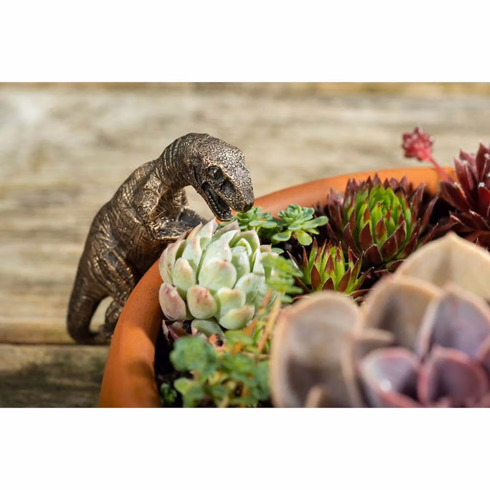 Jardinopia Velociraptor Decorative Hanging Plant Pot Ornament, Bronze, L10.5 x W4.5 x H5 cm – 8