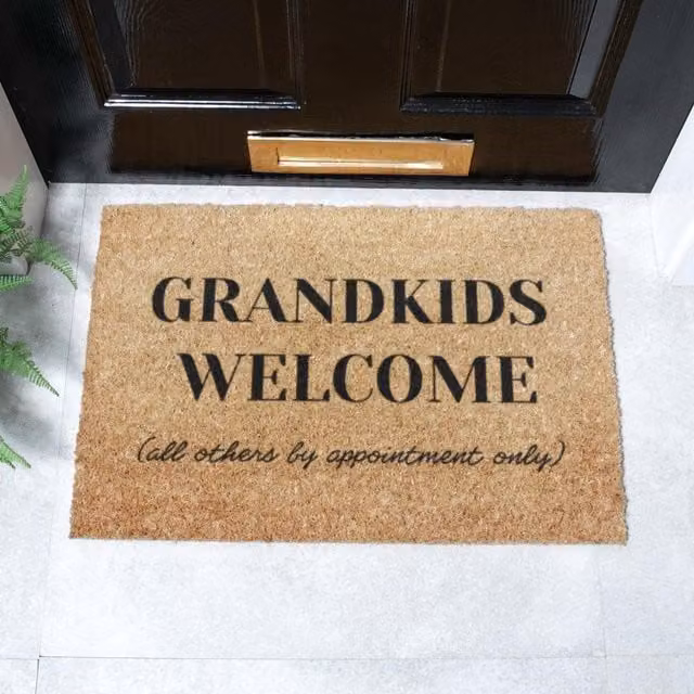 Artsy Mats Grandkids Welcome Doormat in Brown, W/D: 60 x 40 cm – 1