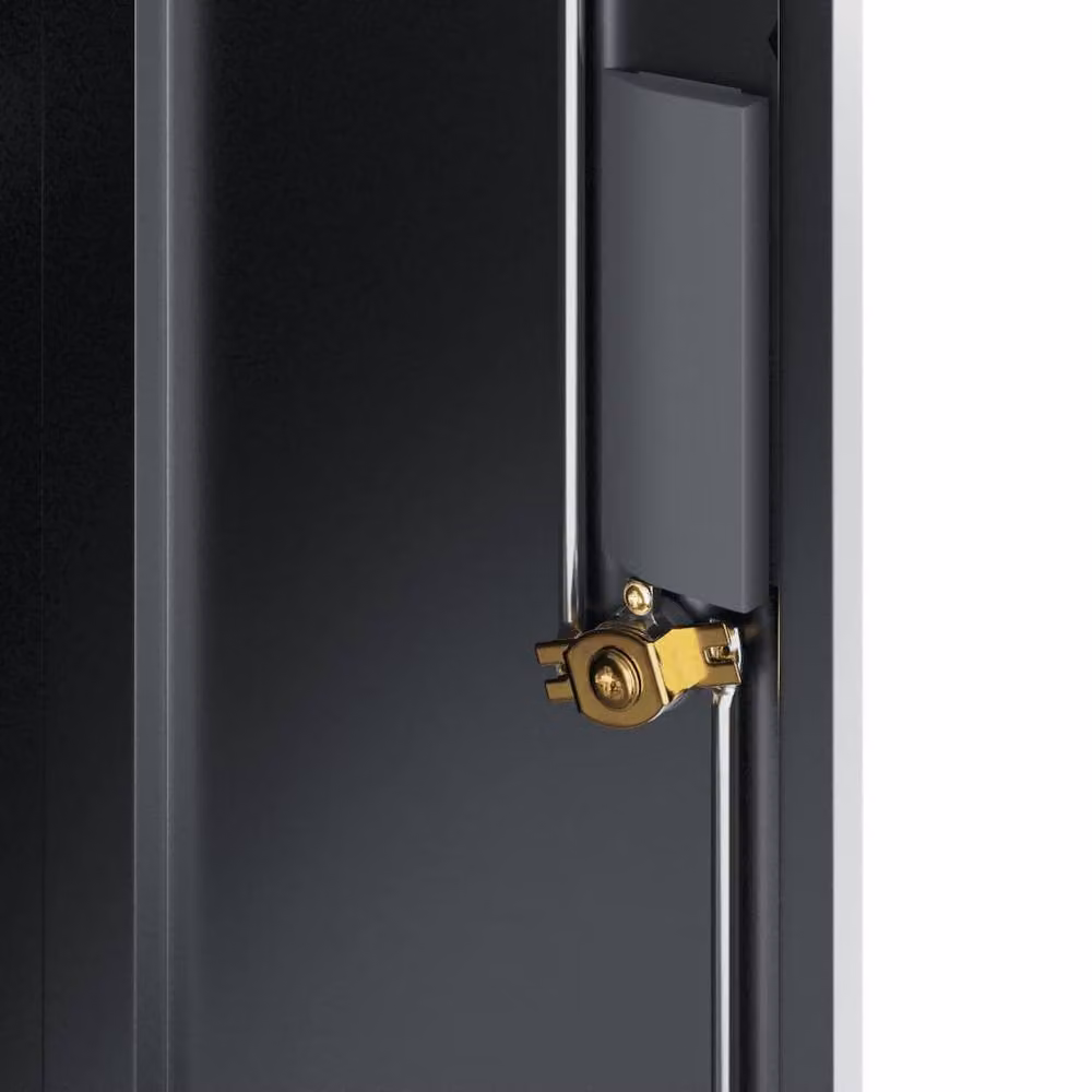 Berkfield Home Anthracite Steel File Cabinet with Hinged Doors and Lock, W/D/H: 79 x 40 x 90 cm – 4