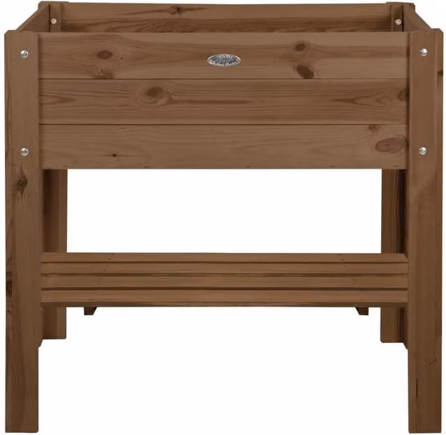 Idooka Brown Raised Wooden Planter Bed made from FSC Pine