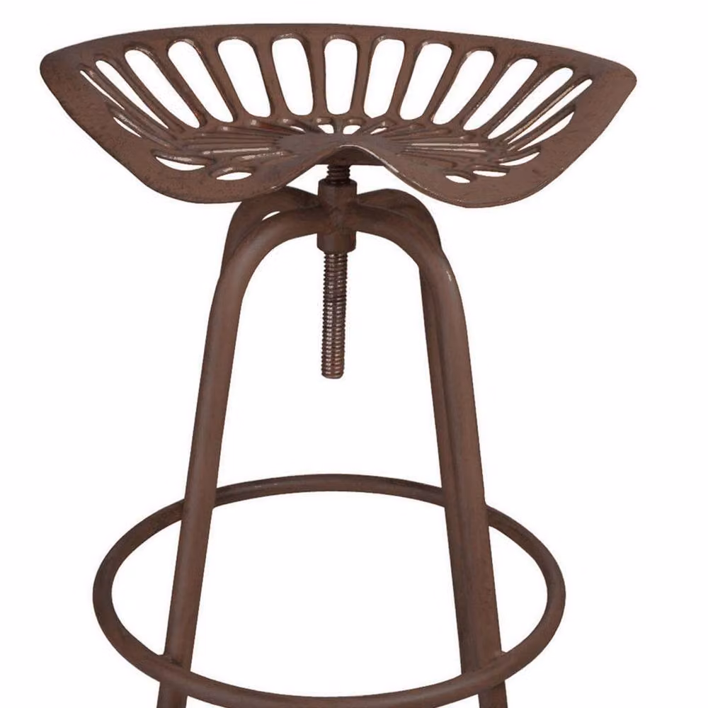 Ascalon Design Ltd Tractor Stool in Brown Rusty, W: 42 cm, D: 42 cm, H: 89 cm – 2